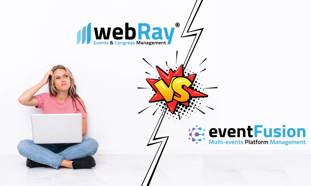webRay® o eventFusion? La piattaforma di segreteria organizzativa giusta per ogni evento