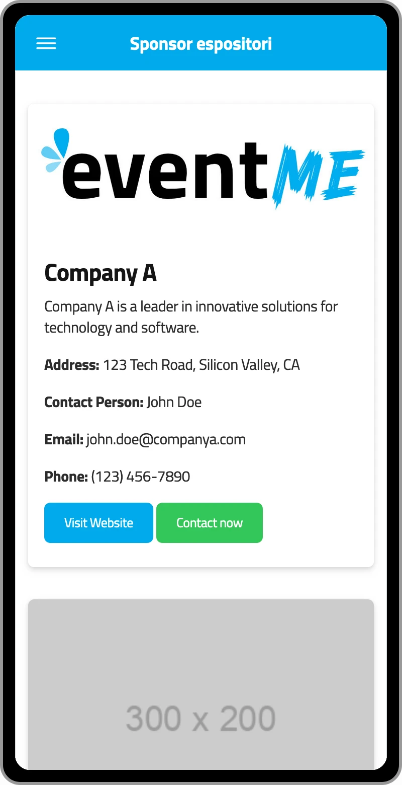 Screen-Sponsor espositori