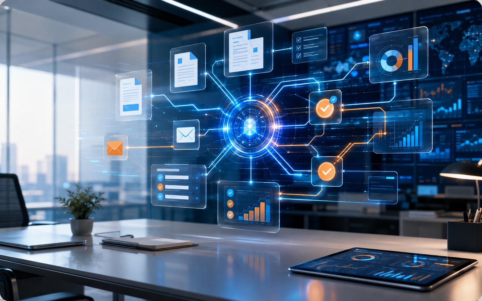 Automazione workflow AI collegata ai sistemi aziendali