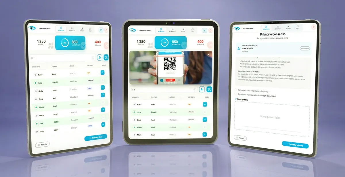 Event check-in software suite on mobile devices